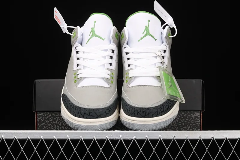 All categories Air Jordan Jordan series basketball shoes Air Jordan 3 Air Jordan 3 Retro "Chlorophyll" AJ3 Joe 3 Chlorophyll Gray Green Manuscript 136064-006